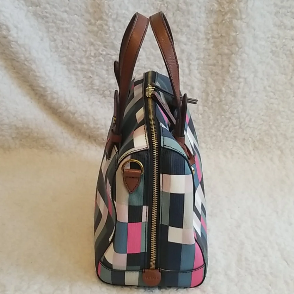 FOSSIL Rachel Satchel Bag with Key Fob